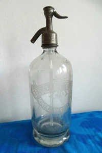 Dänemark "CERES" Siphon Sodaflasche Kristallglas Aarhus - Bild 1 von 10