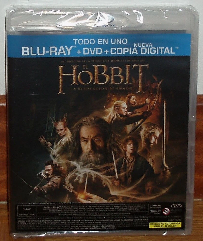 The Hobbit The Desolation Of Smaug Blu-Ray + DVD Sealed New (Unopened) R2 - Image 1 of 1