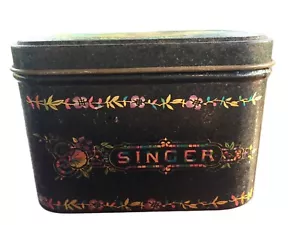 Vintage Singer Sewing Machine collectors tin in good used condition - Picture 1 of 6