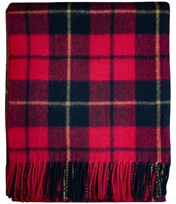 Scottish Made Tartan Blankets Rugs Wool Throws in 25 TARTANS - Image 1 of 2