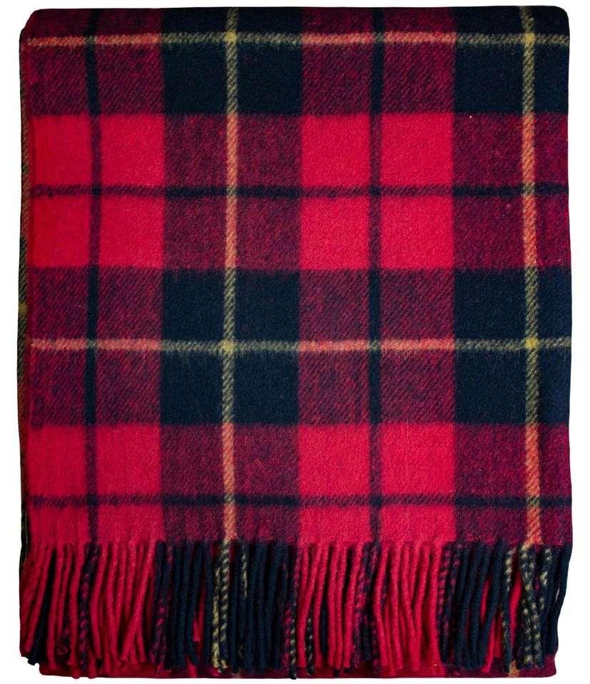 Scottish Made Tartan Blankets Rugs Wool Throws in 25 TARTANS - Image 1 of 2