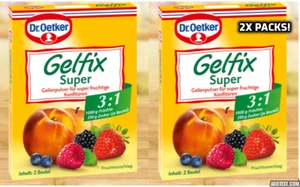 Dr Oetker Gelfix SUPER 3:1 DOUBLE Pack Pectin Mix for Jams, Preserves, Low sugar - Picture 1 of 3