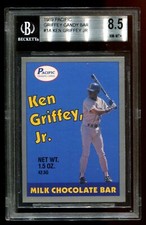 *RARE* 1989 Pacific Griffey Candy Bar BLUE Ken Griffey Jr. Rookie BGS 8.5