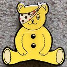 Pudsey Bear Light Up Enamel Metal Pin Badge - Battery Powered Teddy Enamelled