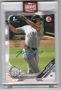 2023 Topps Archives Signature Michael Toglia 1st Bowman Buyback Auto #81/81 - Picture 1 of 2
