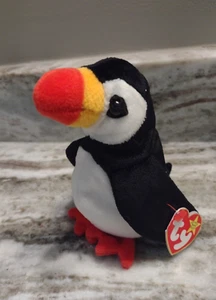 TY Beanie Babies PUFFER the PUFFIN With Tag - Picture 1 of 12