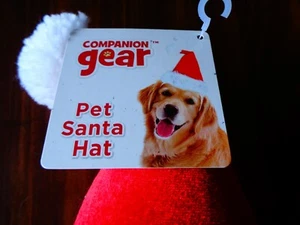 COMPANION GEAR ROYAL PET CHRISTMAS RED & WHITE SANTA HAT HEADBAND NWT - Picture 1 of 3