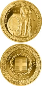 200 Euro Goldmünze, Griechenland, Diogenes, Vater des Zynismus - Bild 1 von 2
