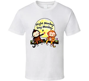 Night Monkey Day Monkey T Shirt - Picture 1 of 2