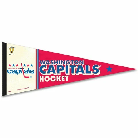 Washington Capitals Throwback PREMIUM QUALITY PENNANT 12"X30" BANNER Cover