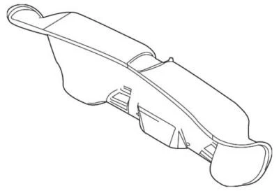 Genuine Ford Lincoln MKS 2009-2012 Rear Trunk Lid Trim Panel 8A5Z-5445594-AA - Image 1 of 2