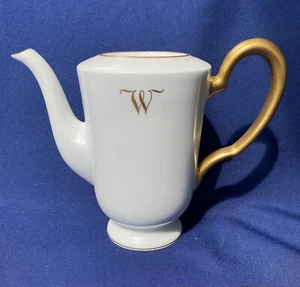 OAC Okura Kaffeekanne ohne Deckel Weißgold Monogramm mit Japan - Bild 1 von 6