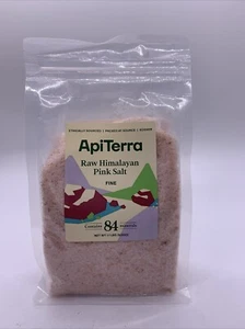 Api Terra Raw Himalayan Pink Salt Fine 84 Minerals 1,1 Lb Resealable Bag - Bild 1 von 2