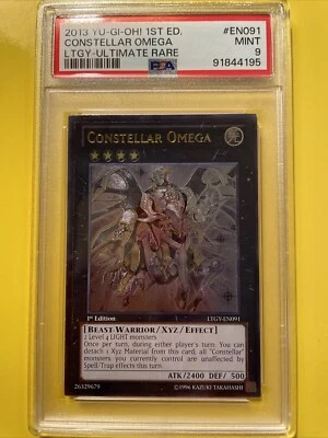 YuGiOh CONSTELLAR OMEGA #LTGY-EN091🔥PSA 9 MINT🔥1st EDITION-2013 ULTIMATE RARE - Image 1 of 4