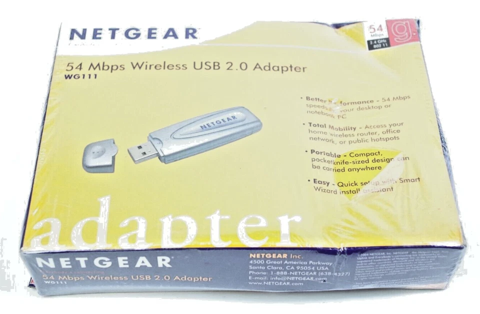 Netgear Wireless-G USB Adapter WG111 - Image 1 of 2