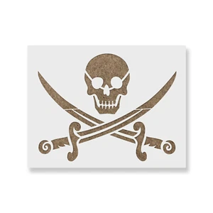 Plantilla pirata - Plantillas de Mylar duraderas y reutilizables - Imagen 1 de 5