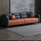 leather double color sofa
