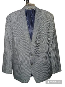 Ralph Lauren Sport Coat Mens Gray Pattern Suit Coat Houndstooth - Picture 1 of 17