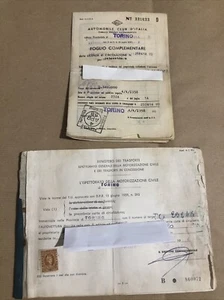 FIAT 600-CARTA DI CIRCOLAZIONE+ FOGLIO COMPLEMENTARE-PER COLLEZIONISMO - Foto 1 di 18