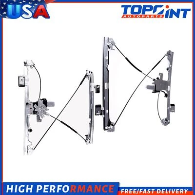 2x Regulador de ventana con motor para Chevy Silverado GMC Sierra Yukon 07-14 delantero Foto 1 de 4