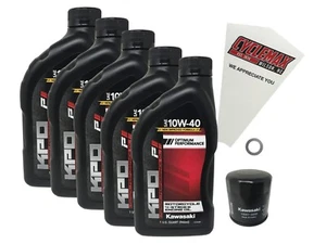 Cyclemax OEM Std 10W-40 Oil Change Kit fits 2012-2023 Kawasaki Ninja ZX-14R - Picture 1 of 7