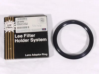PRL) LEE FILTER HOLDER SYSTEM 93 mm LENS ADAPTOR RING ANELLO VITE x PORTAFILTRO - Image 1 of 4
