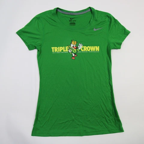 Oregon Ducks Nike Dri-Fit Short Sleeve Shirt Women's Green New Cover