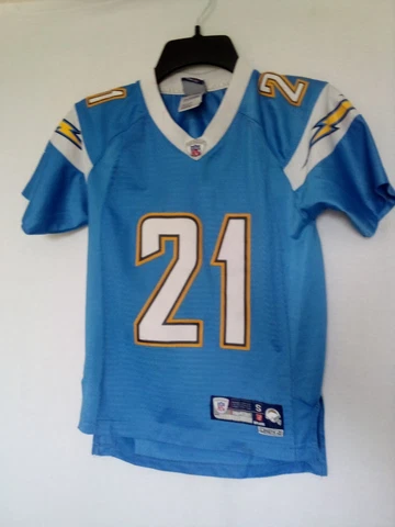 San Diego Chargers #21 Ladainian Tomlinson Jersey men's Small Youth  powder blue Cover
