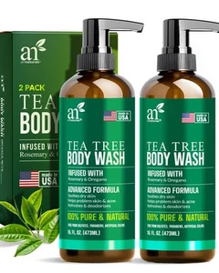 Antibacterial Tea Tree Oil Body Wash For Men & Women Remedy Soap Extra Streng... - Picture 1 of 7