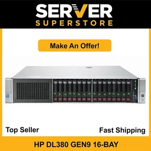 HP ProLiant DL380 G9 Server 2x E5-2667 V4 - 3.20GHz P440ar 128GB RAM 2x 2TB SAS - Picture 1 of 7