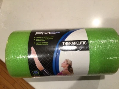 New/Sealed Pro Strength Therapeutic Foam Roller, Green, Made in USA, Free Ship - Image 1 of 4