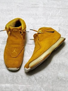 Size 10 - Air Jordan 18 Retro Yellow Suede (AA2494-701) 2018 - Picture 1 of 16