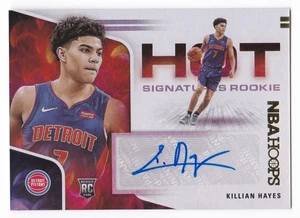 2020-21 Panini NBA Hoops Killian Hays Auto RC Hot Signatures Rookie Autograph - Picture 1 of 2
