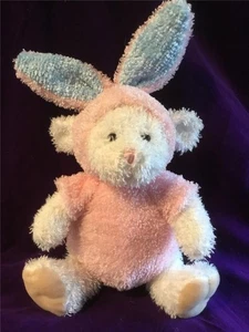 PLÜSCH up to be Rabbit Just Friends Baby 13" HOCH ROSA blau weiß NEU OSTERN - Bild 1 von 12