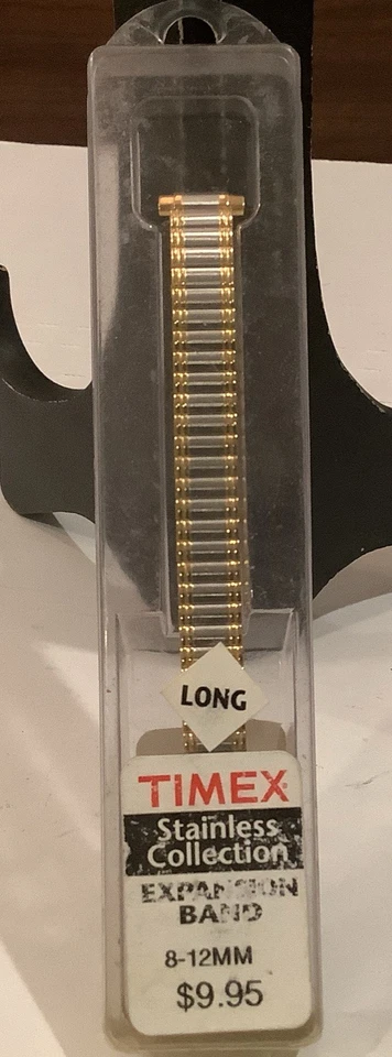 LONG Length 8-12mm Ladies Womens Timex Expansion 2 Tone Watch Band - Image 1 of 1