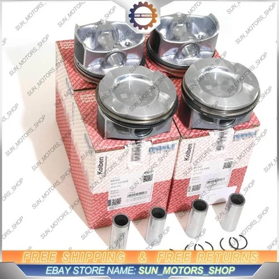 Juego de 4 pistones y anillos de motor OEM para Mercedes-Benz C160 C180 C200 1.5T 2640301900 Foto 1 de 4