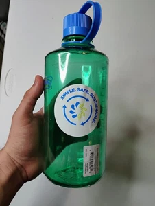 Nalgene 32 Unzen Pastellgrün Wasserflasche Leicht Langlebig BPA Frei - Bild 1 von 5