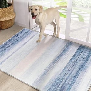 Door Mat, Front Indoor Door Mat Faux Wool Non-Slip Entryway Rug Absorbent Abs... - Picture 1 of 8