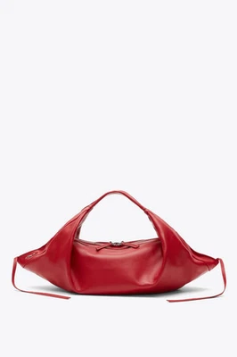 3.1 Phillip Lim Luna Mini Origami Holgado Hobo Bolso Cuero Lápiz Labial - Totalmente Nuevo Foto 1 de 4