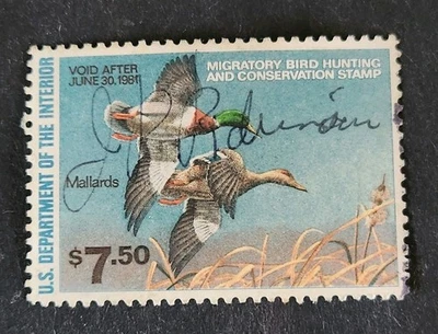 Rjkstamps 1980 US Federal Duck Stamp Scott RW47 Used Mallards - Image 1 of 2