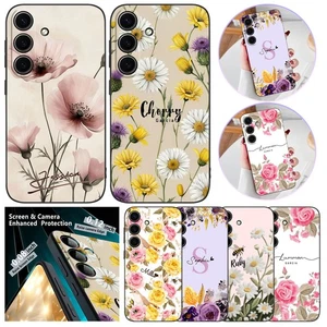 Personalisierte Handy-Hülle Blumen dünn Cover für Samsung Galaxy S25 S24 A36 A17 A07 - Bild 1 von 53