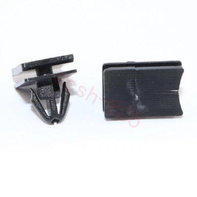 10 Pcs Car Rocker Panel Moulding Clips Lower Black Molding Retainer For Nissan - Image 1 of 4
