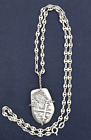 Custom Jewelry Piece Of Eight Dubloon Silver Pendant With Anchor Chain 900