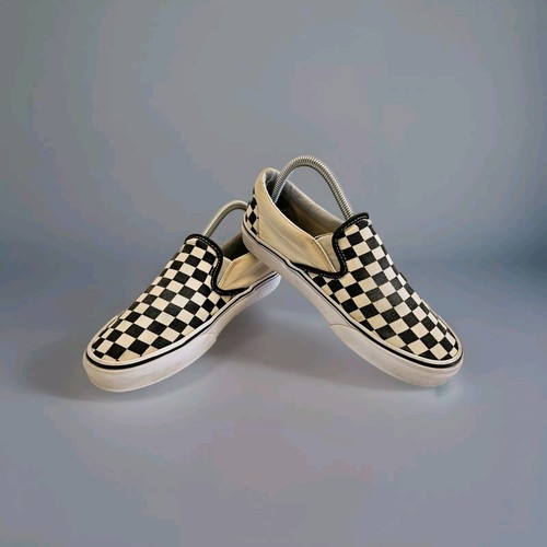 Scarpa uomo Vans Classic Off The All a scacchiera slip on taglia 6 5 bianco e nero