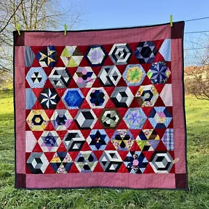 Illusion Optische Flanell Patchwork Quilt Baumwolle Unikat Weiche Sommerlich - Bild 1 von 10