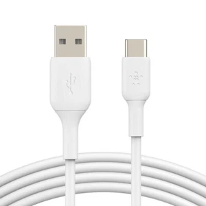 Belkin Universal 1M USB-A to USB-C Cable Data Sync Connector for Samsung S9+ WHT - Picture 1 of 5