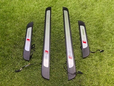 2012-2018 AUDI S6 C7 ILLUMINATED DOOR SILL TRIM SCUFF PLATE OEM SET - Image 1 of 4