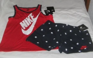NWT Girls 6 NIKE 2 Pc Outfit Set Shorts & Sleeveless Top NEW - Picture 1 of 1