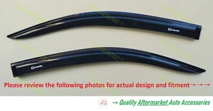 Weather Shields for Isuzu D-MAX DMAX SINGLE CAB RT 05/2012-06/2020 Tint Black - Picture 1 of 19