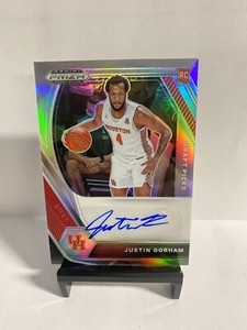 2021 Panini Prizm Draft Picks Justin Gorham Silver Prizm Auto #DP-JGO
